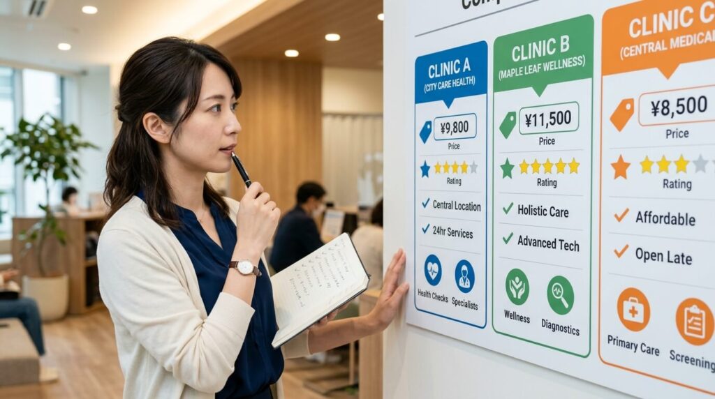 他の女性向け薄毛治療クリニックとの比較