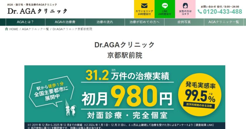Dr.AGAクリニック 京都駅前院の公式サイト
